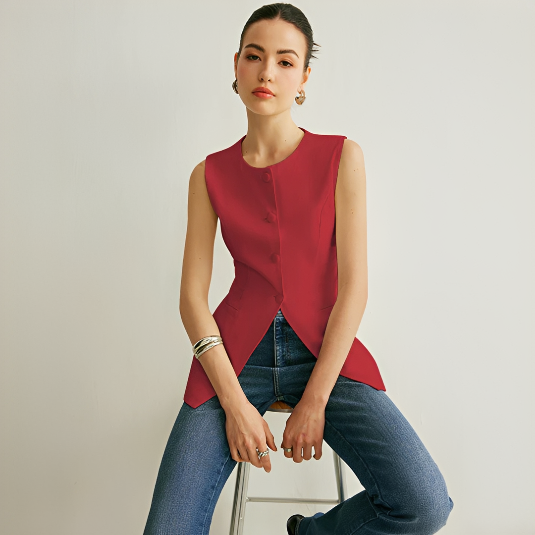 Nyla - Gilet Élégant Sans Manches
