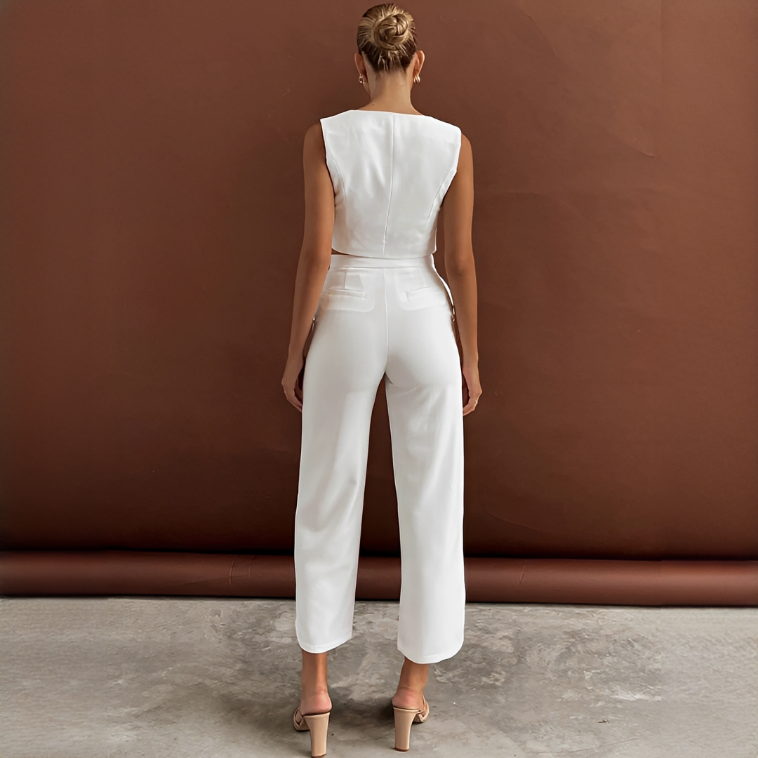 Agnes - Ensemble Gilet et Pantalon Tendance
