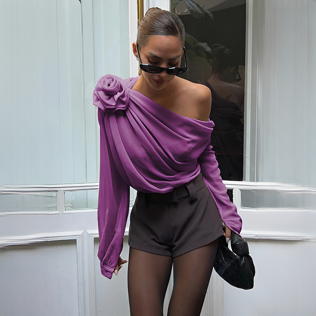Ellise - Blouse élégante à coupe asymétrique