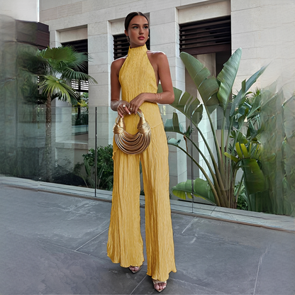Elvissa - Ensemble haut élégant et pantalon large