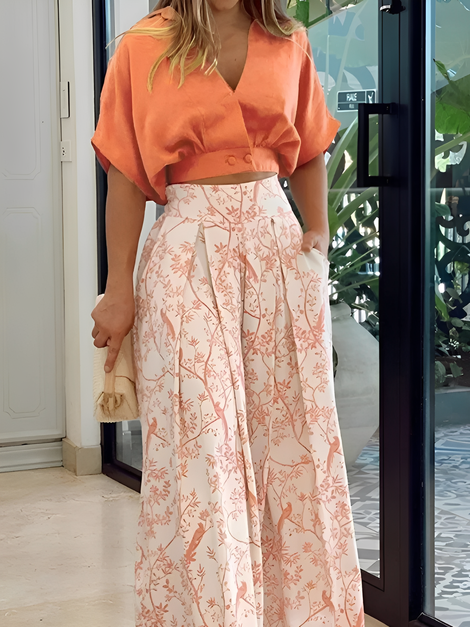 Hennie - Set large et relax avec motif pour femmes