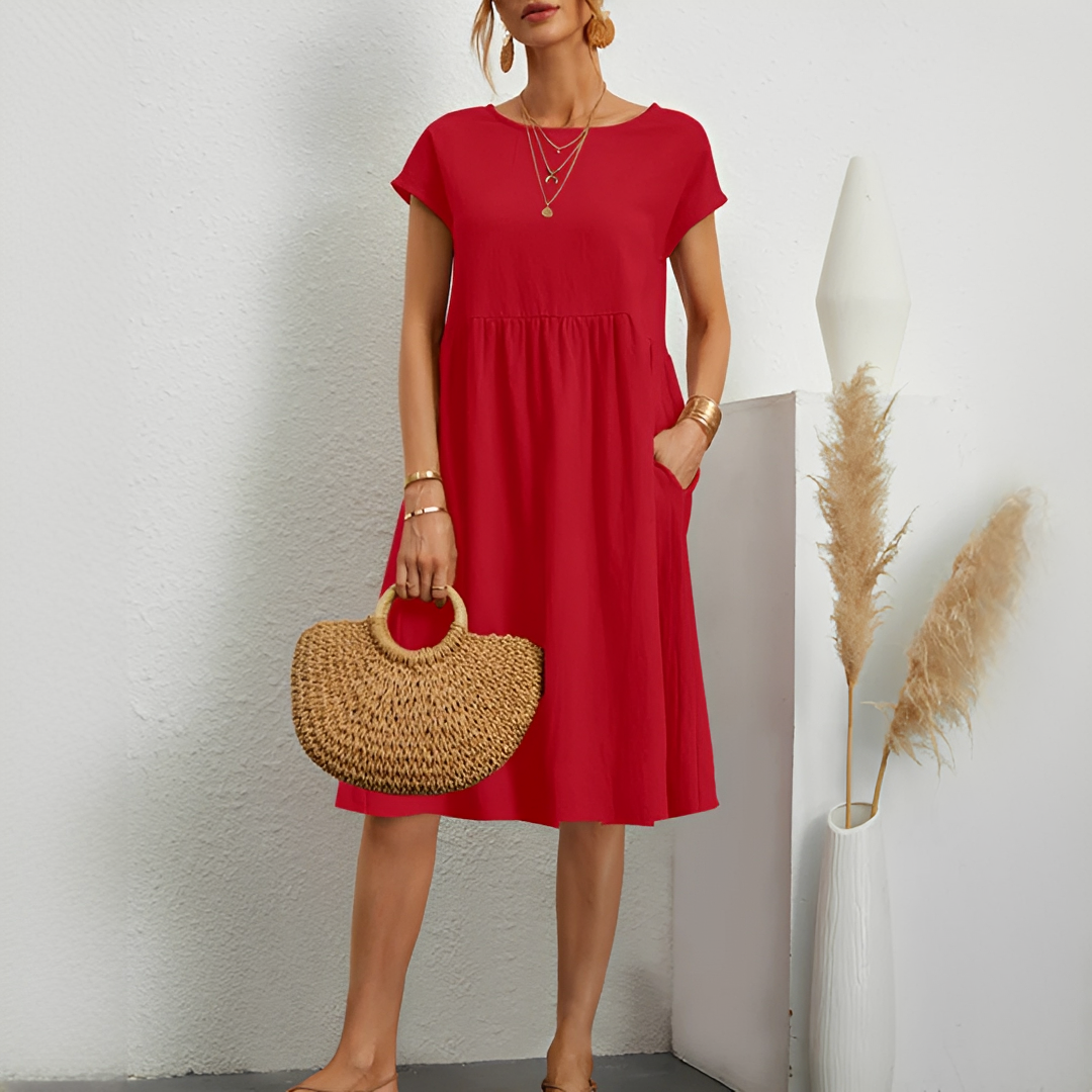 Evalyn - Robe midi élégante