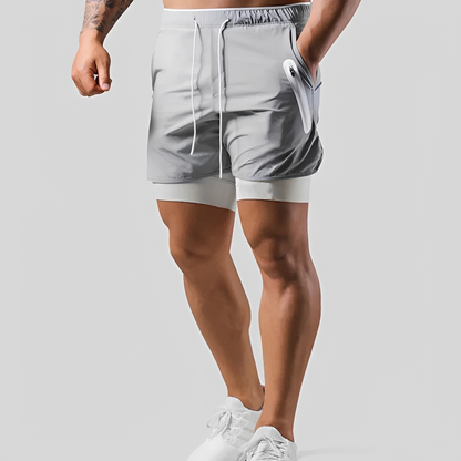 Steven - Short pour homme - Double couche pour le sport