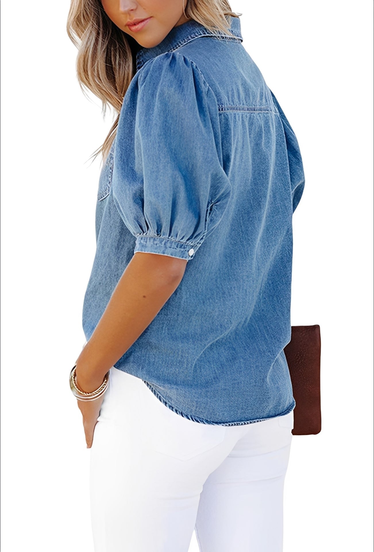 Mila - Chemise Jean Sophistiquée