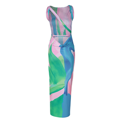 Liezel - Robe Longue Sans Manches Élégante