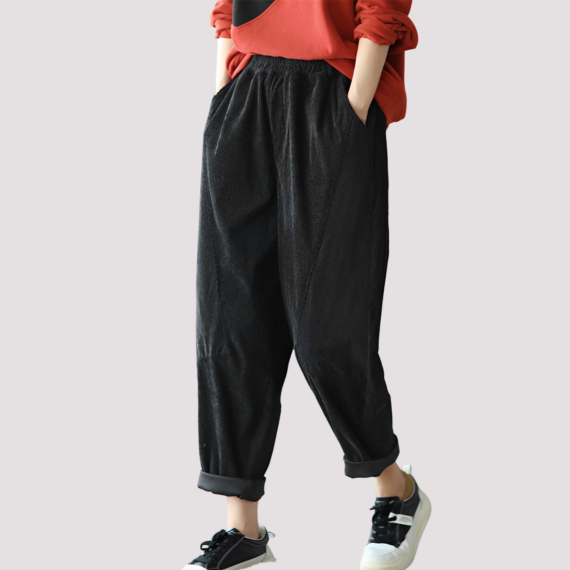 Stella - Pantalon ample et relax avec taille élastique pour femmes