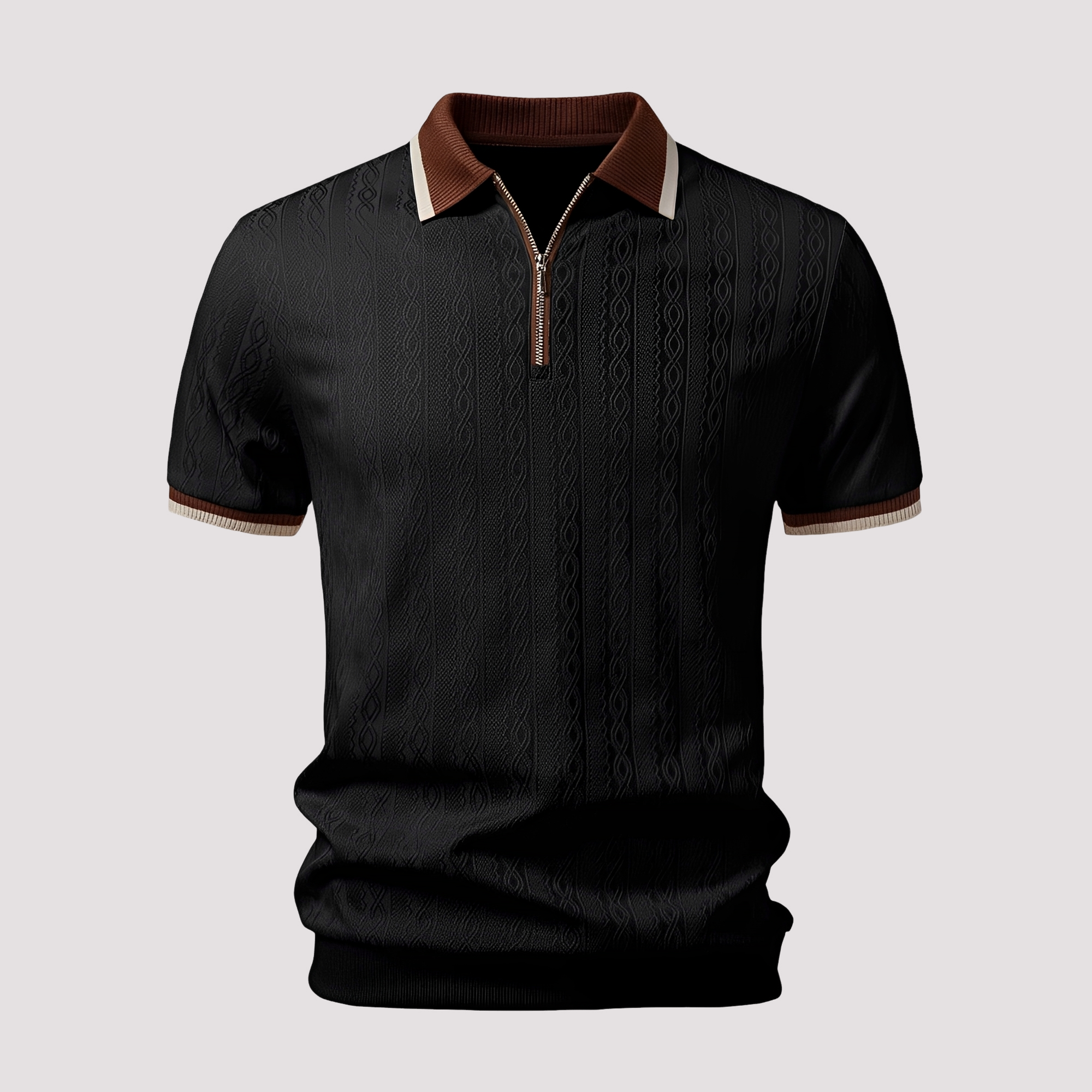Bryn - Polo Élégant avec Zip