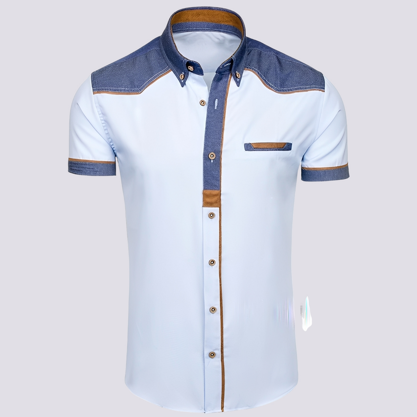Frank - Polo élégant en denim pour femmes