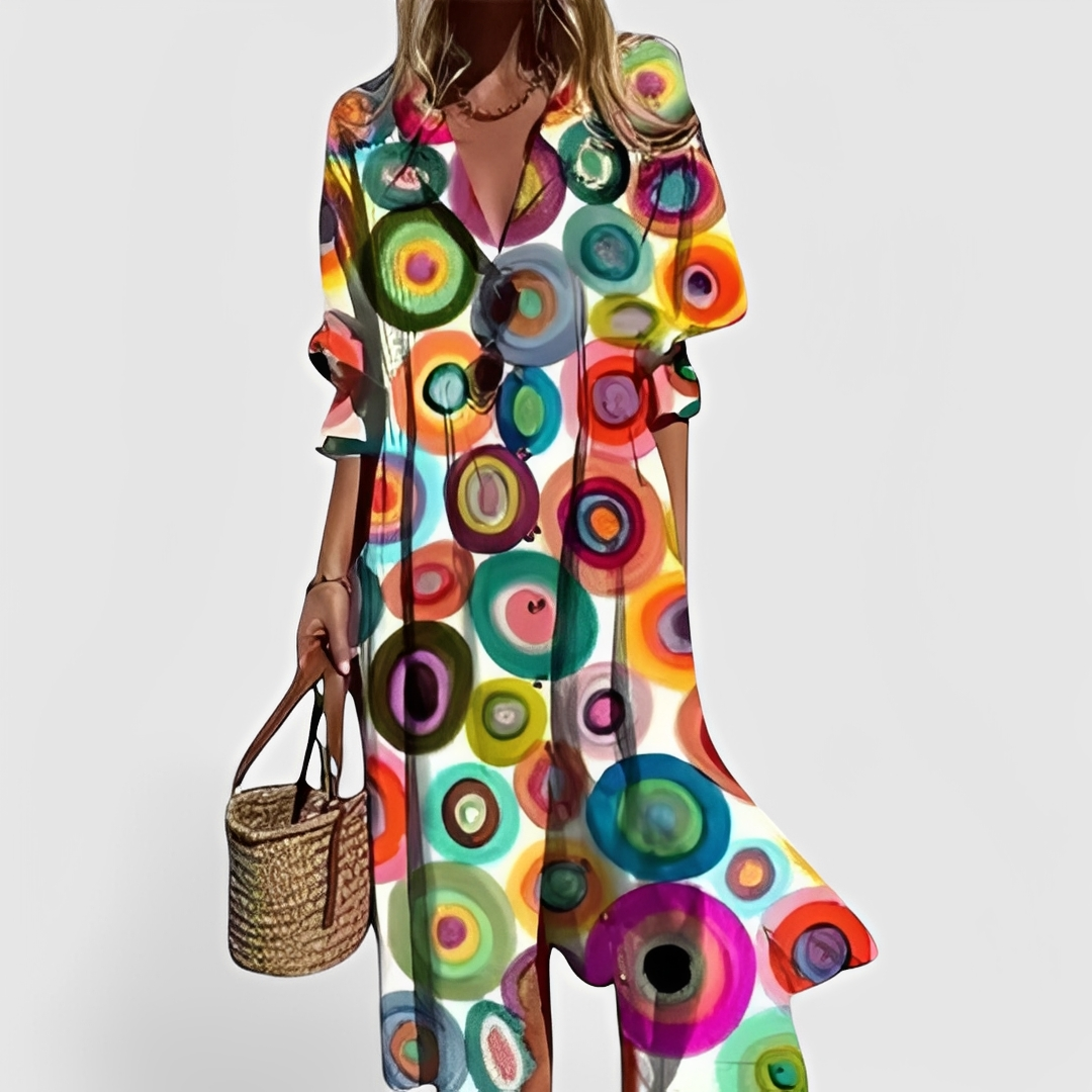 Millie - Robe midi florale stylée