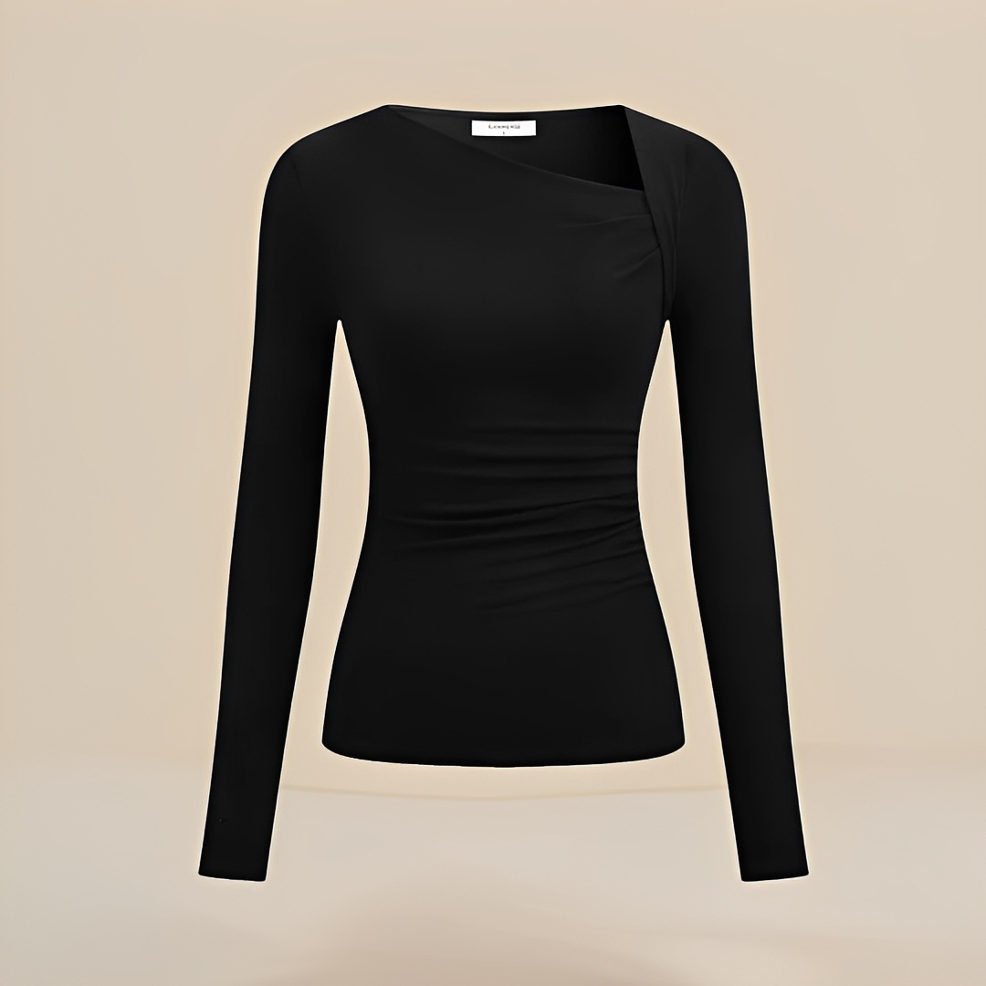 Nadine - Chemise longue manche stylée