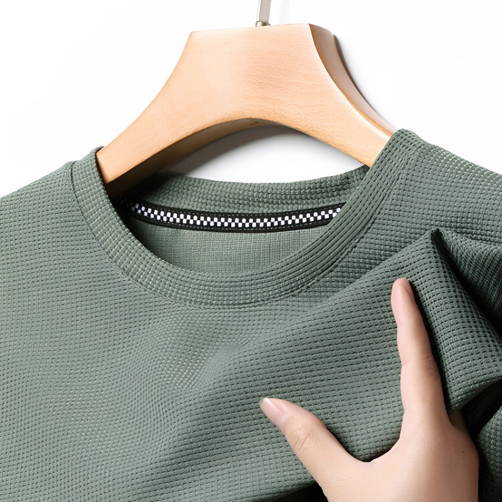 Jed - T-Shirt Texturé Décontracté