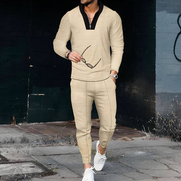 Andrew - Ensemble de sport chic avec motif texturé pour hommes