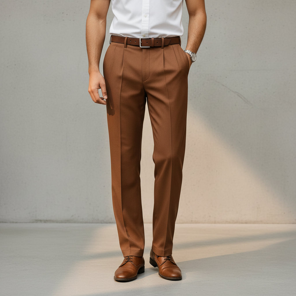 Brandon - Pantalons Droits Sophistiqués