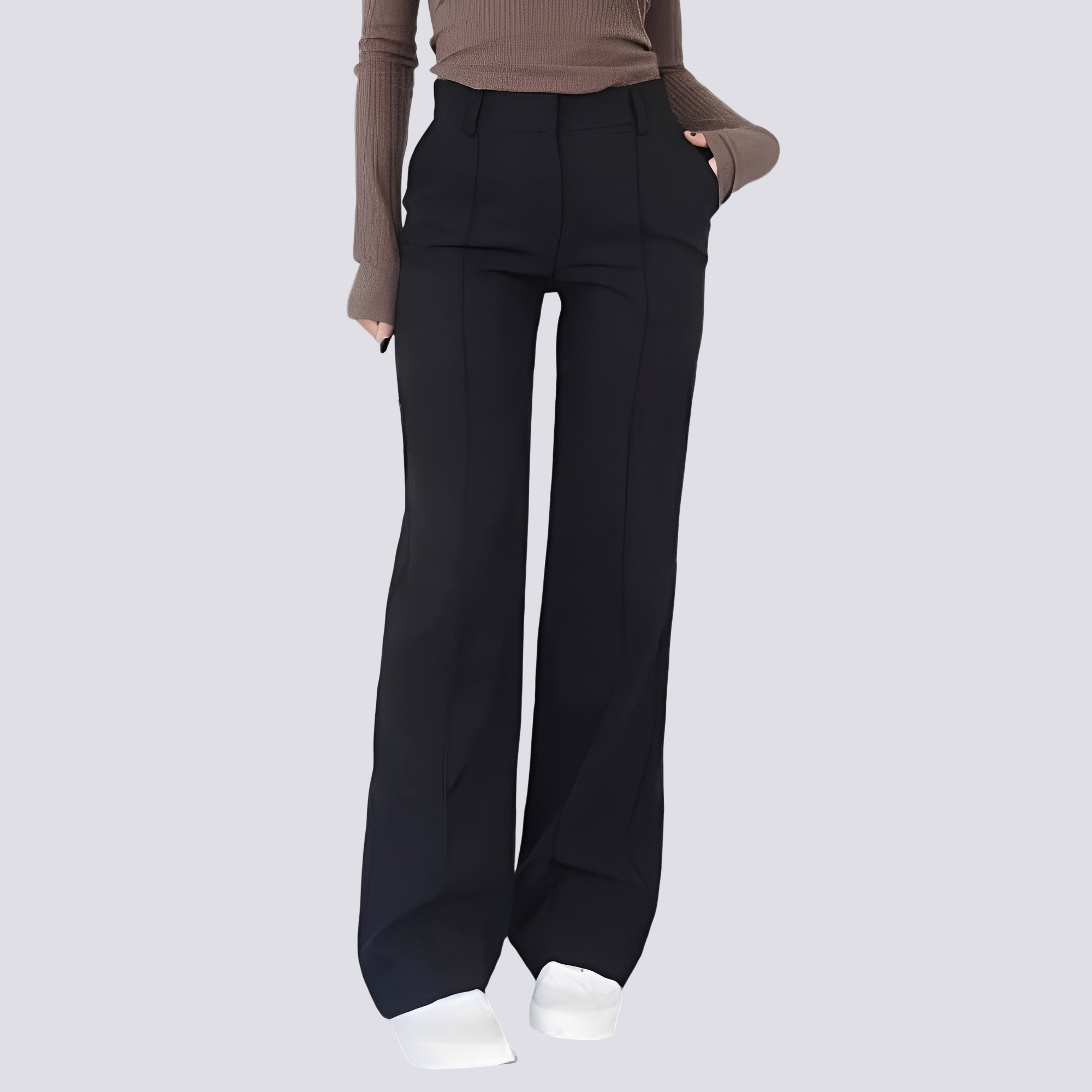 Herbie - Pantalon Taille Haute Décontracté