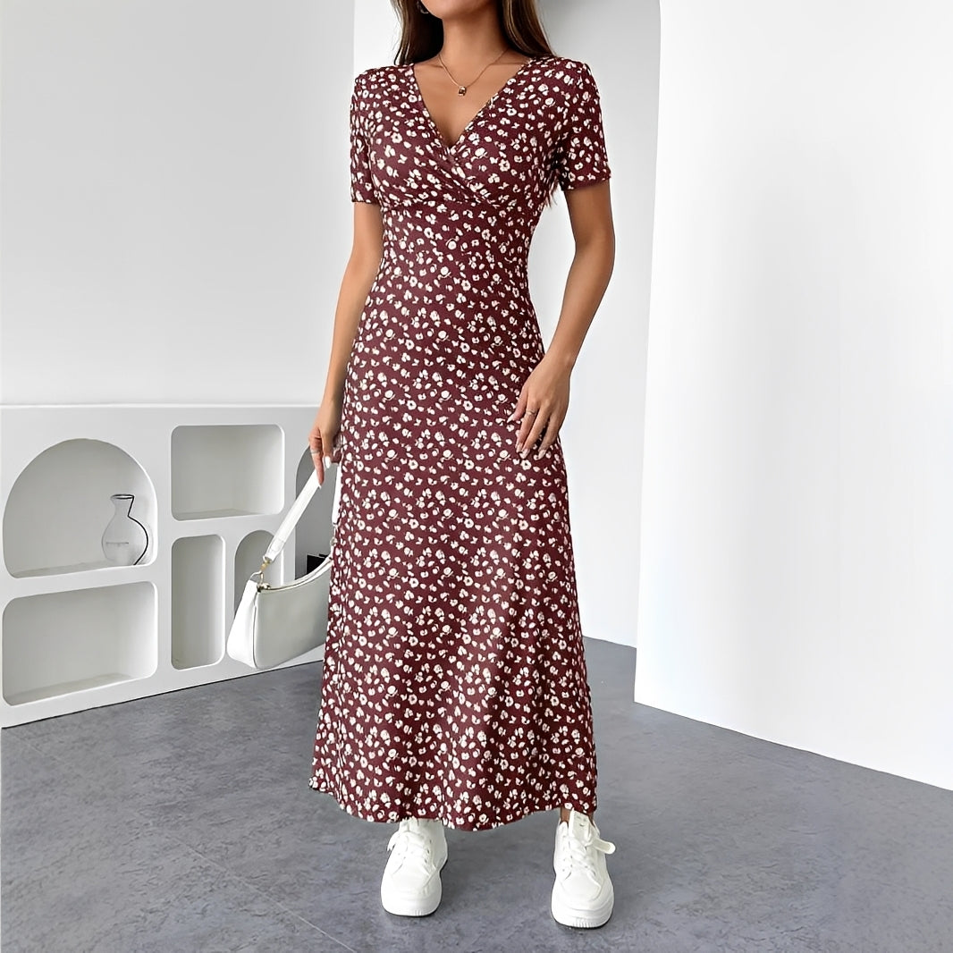 Reggie - Robe Maxi avec Design Floral Élégant