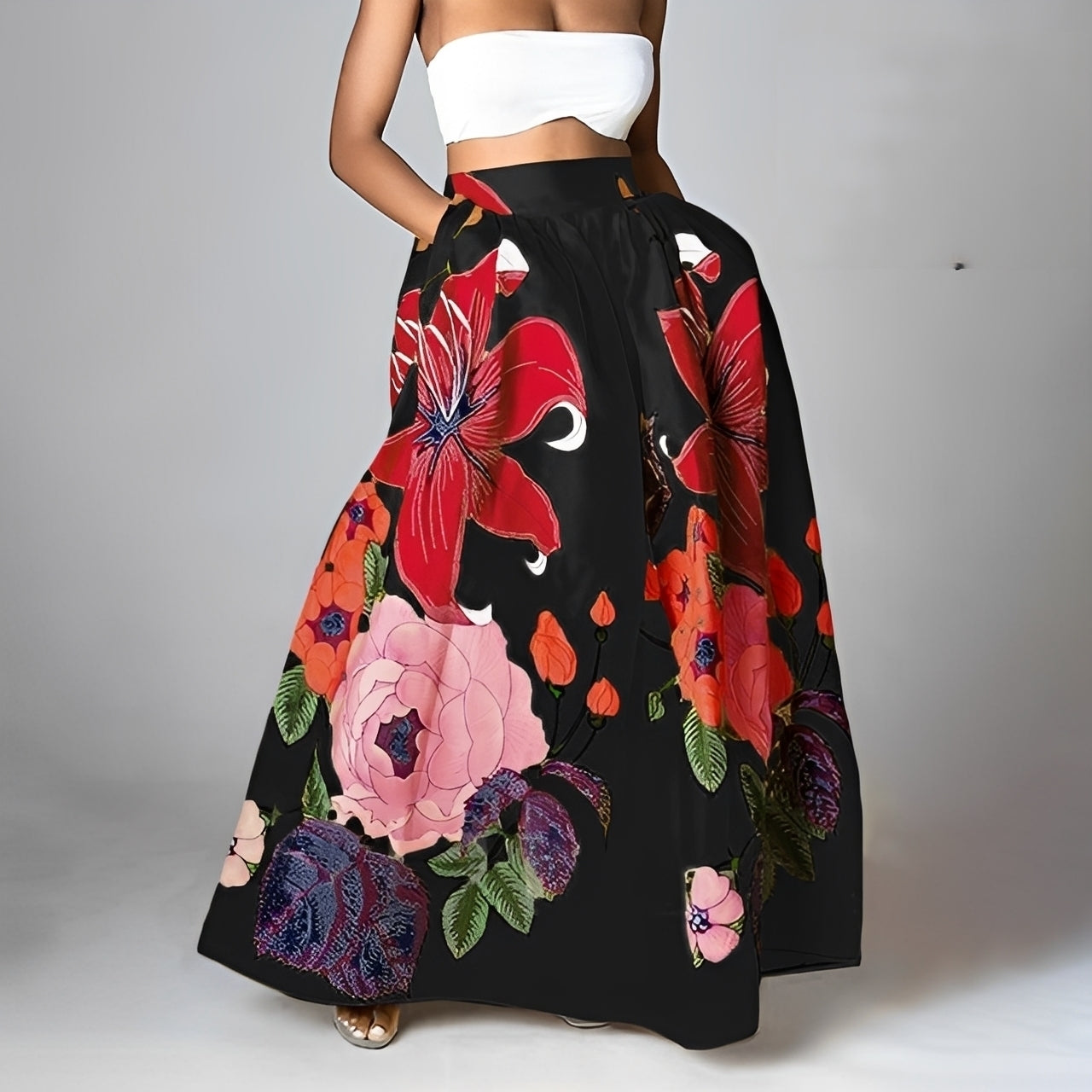 Jessica - Jupe bohème chic à taille haute pour femmes