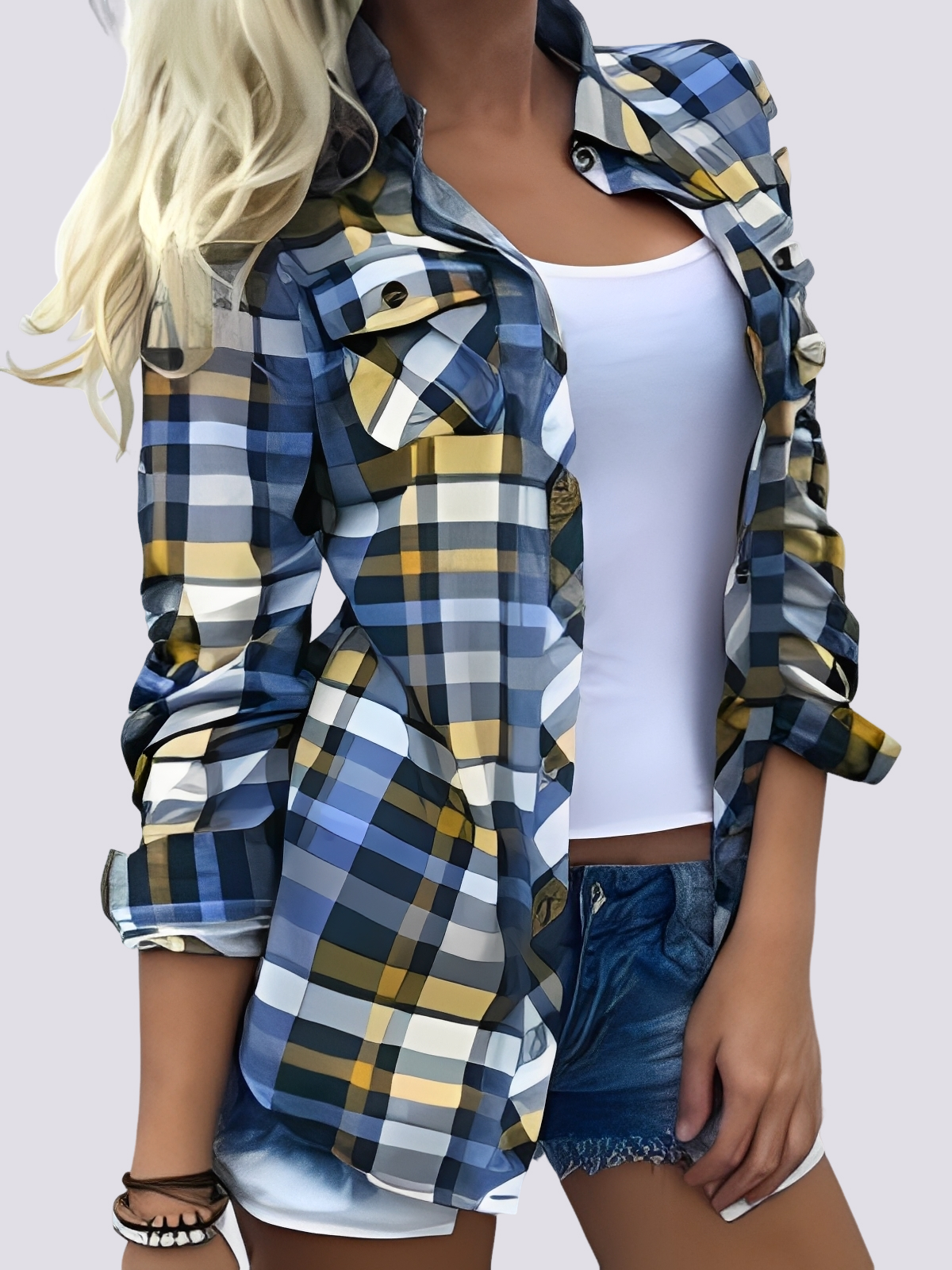 Charlotte - Chemise longue aux teintes éclatantes