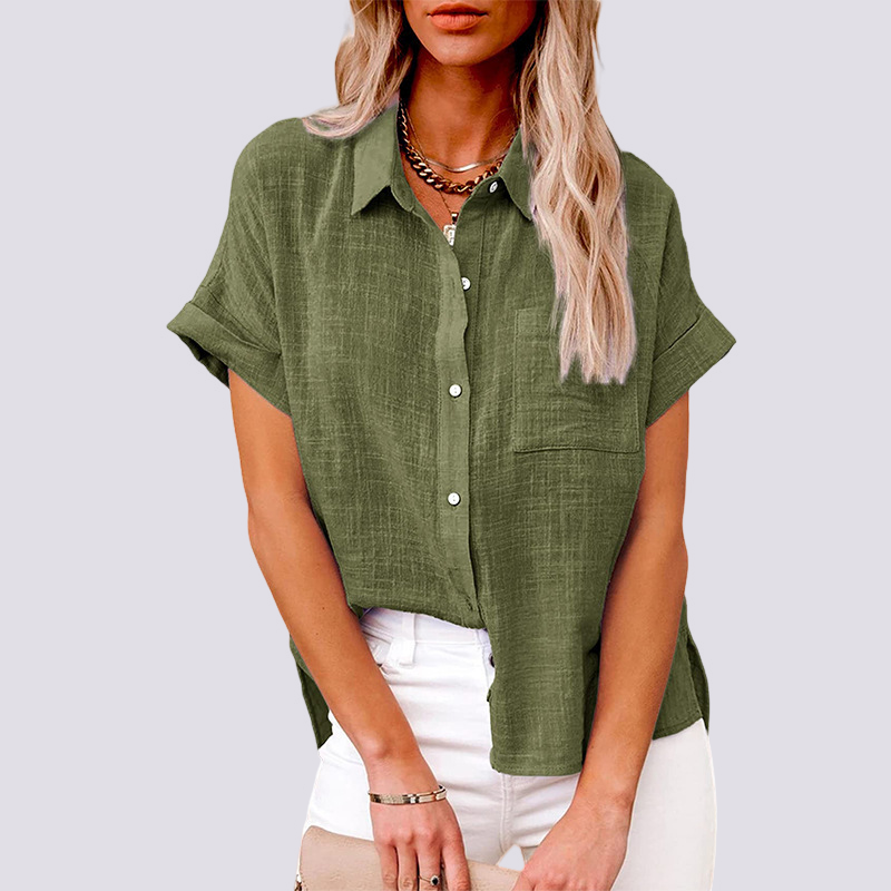 Nicole - Blouse courte avec poche
