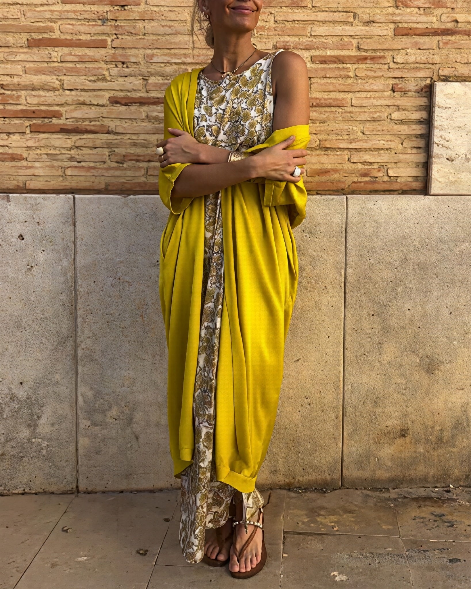 Sophia - Maxi robe pour dame avec un design imprimé