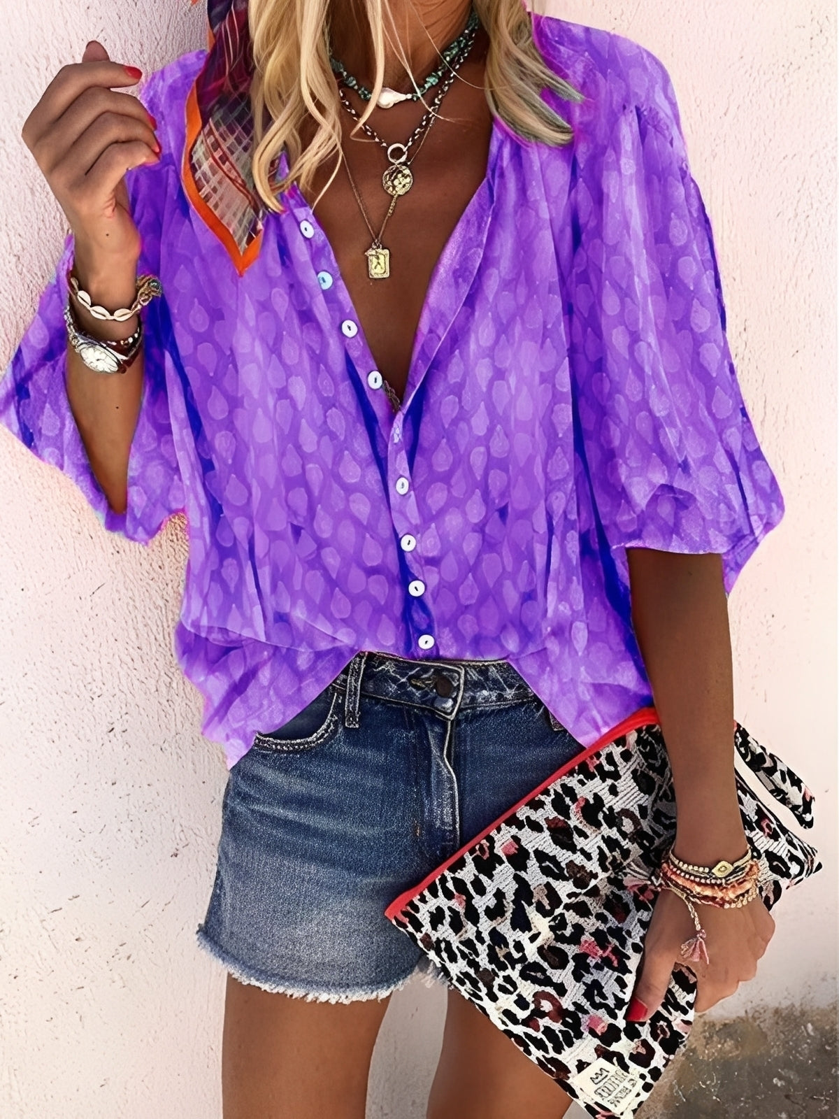 Jesse – Blouse pour femme – coupe ample et décontractée