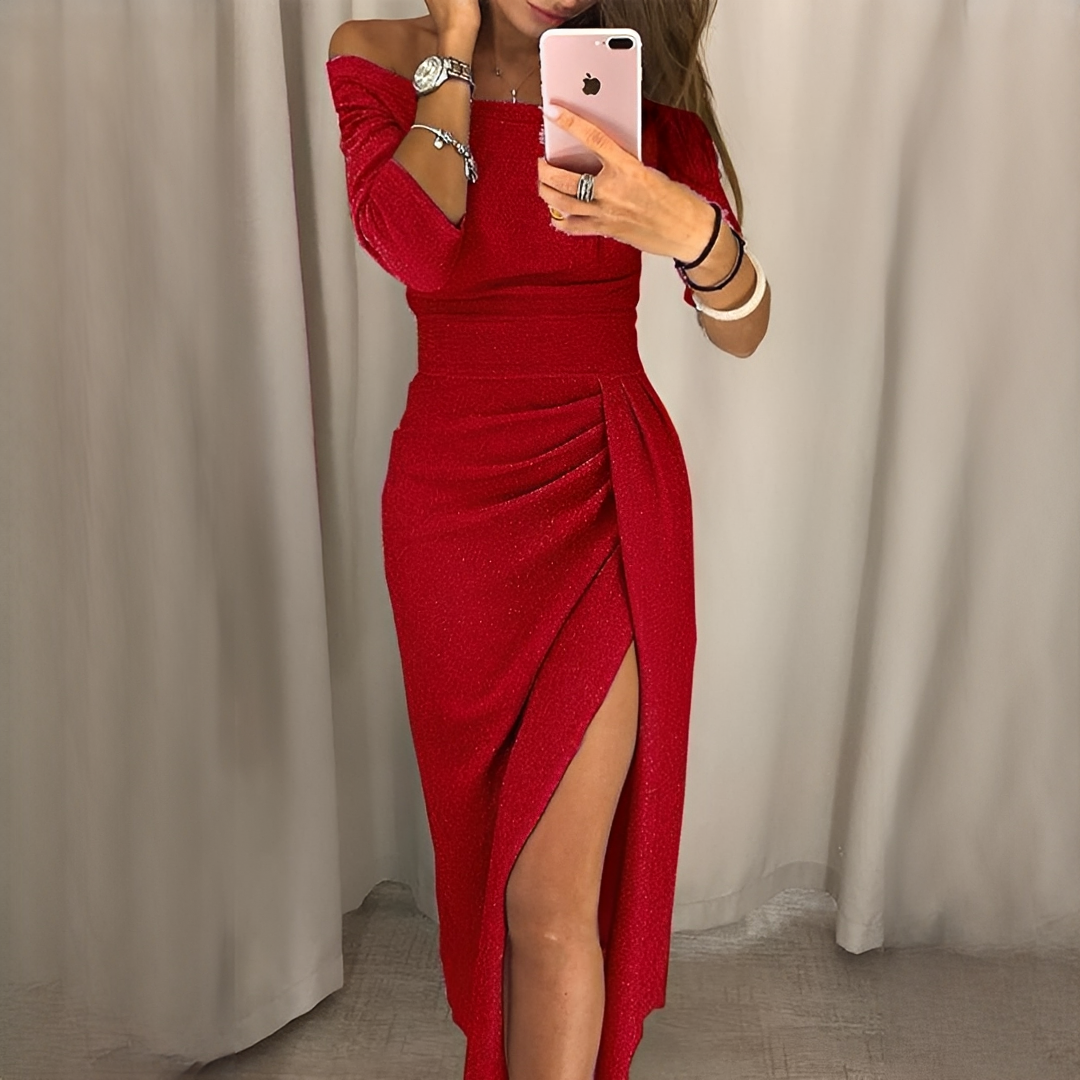 Cristy - Robe chic à épaules dénudées pour femme