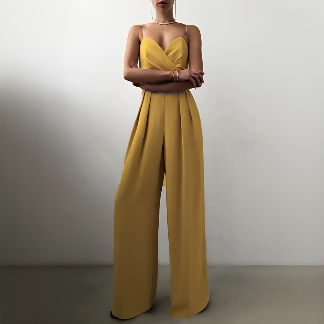 Glysha - Combinaison élégante pour femme à jambes larges