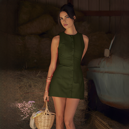 Ellisia - Robe courte sophistiquée sans manches