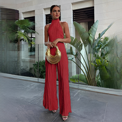 Elvissa - Ensemble haut élégant et pantalon large