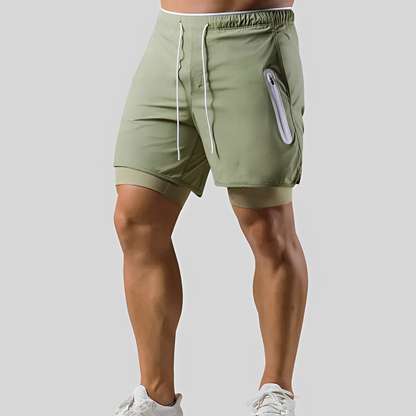 Steven - Short pour homme - Double couche pour le sport
