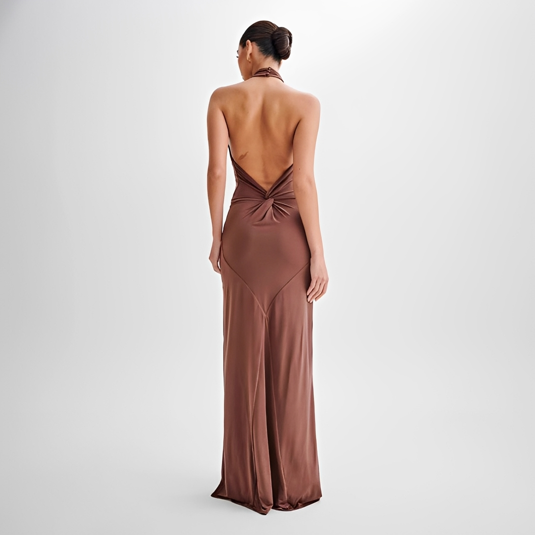Mabel - Robe Maxi Élégante Dos Nu