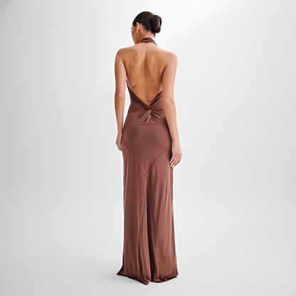 Mabel - Robe Maxi Élégante Dos Nu