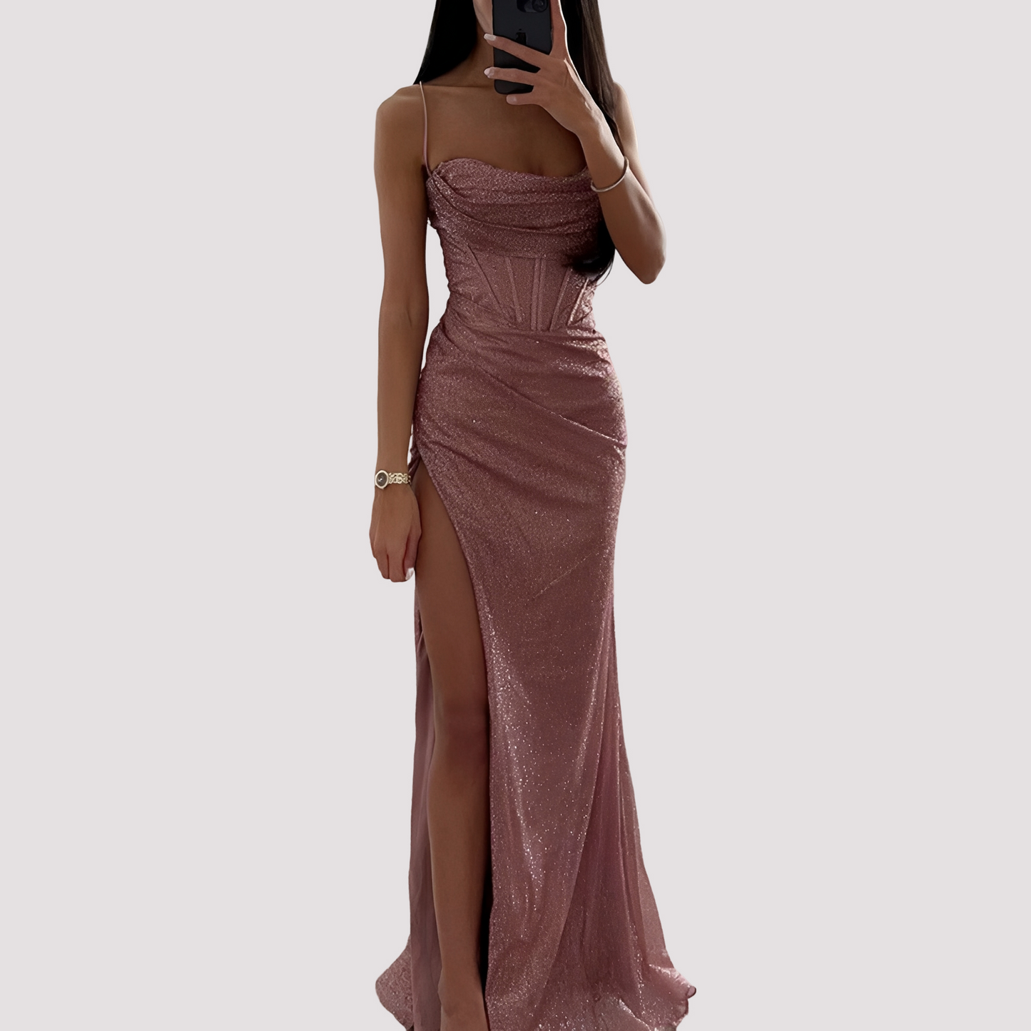 Bonnie - Robe Longue Élégante avec Ouverture