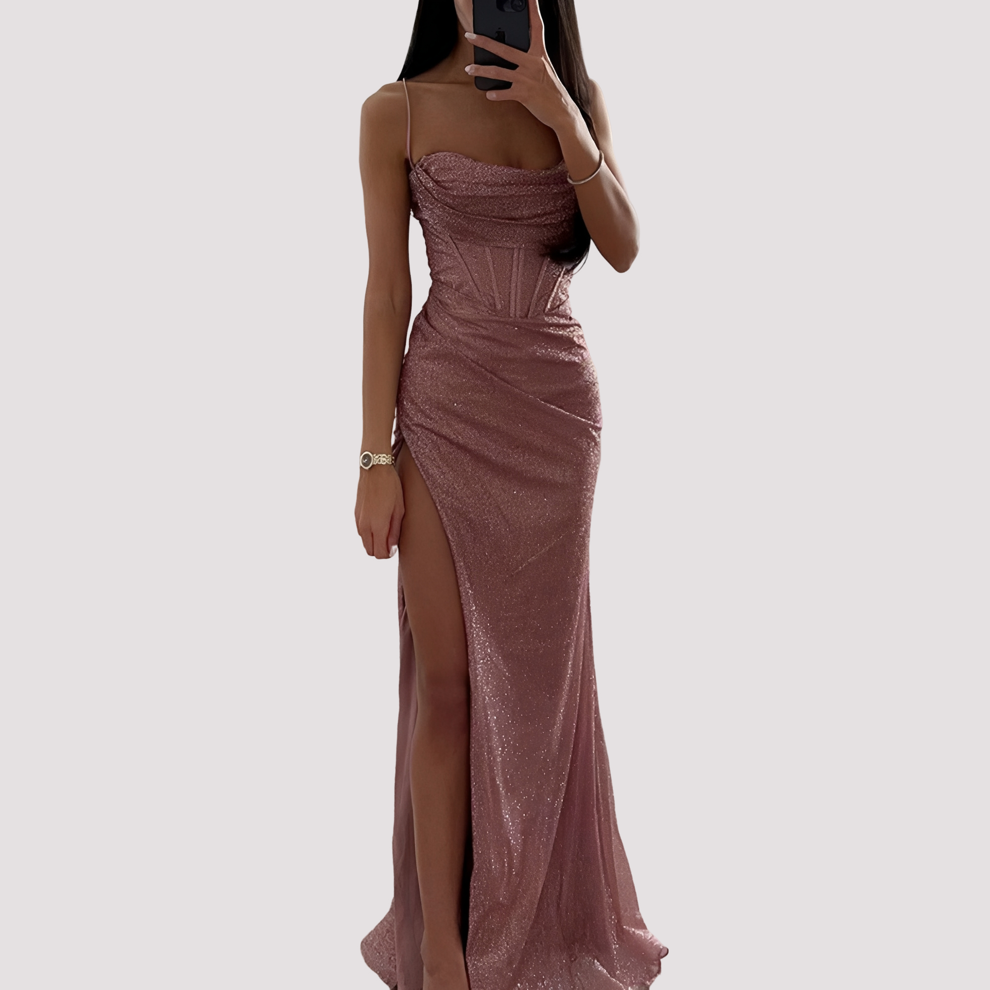 Bonnie - Robe Longue Élégante avec Ouverture