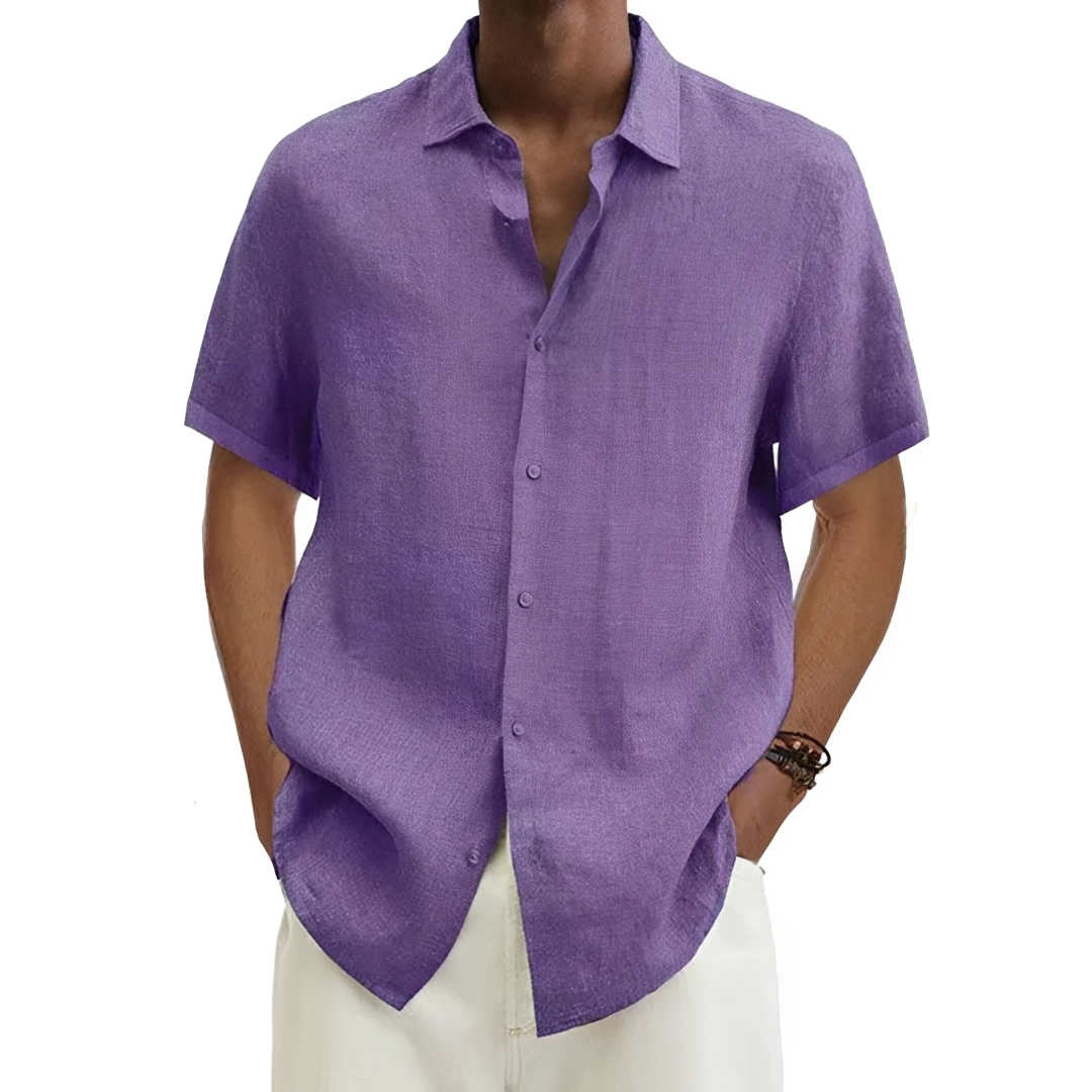 Aamon - Chemise d'été légère et respirante pour homme