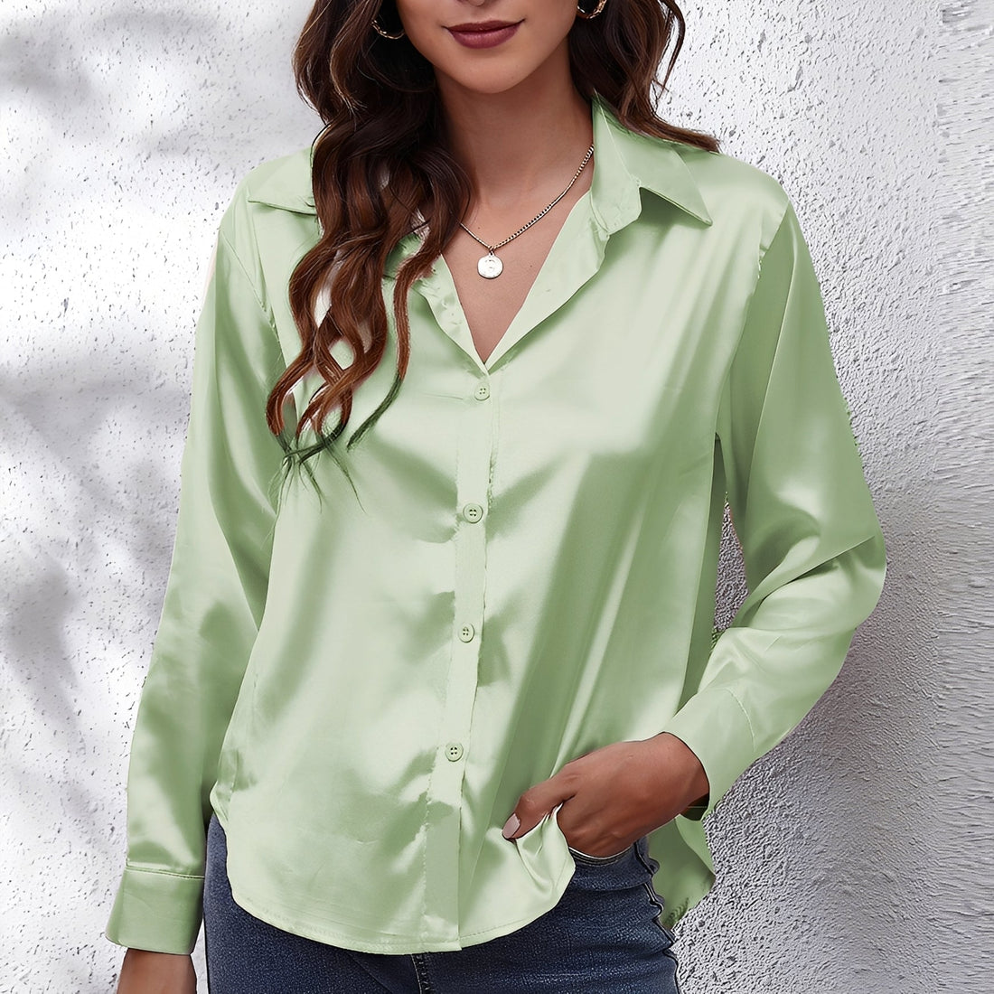 Fannia - Élégante chemise manches longues