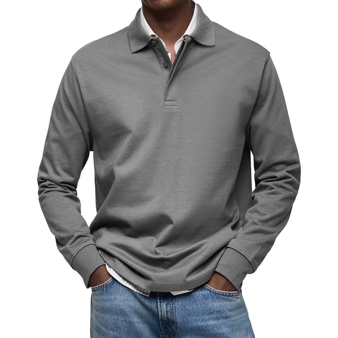 Argus - Polo homme à manches longues