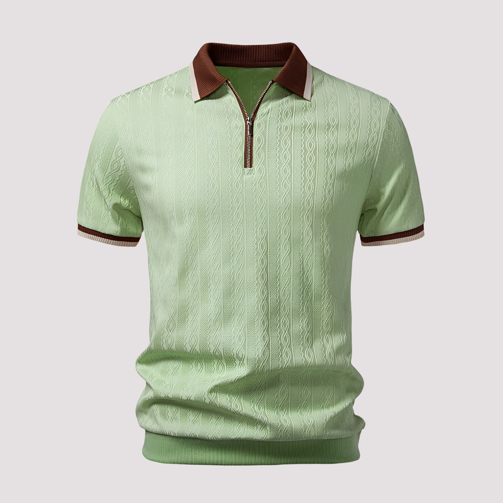 Bryn - Polo Élégant avec Zip