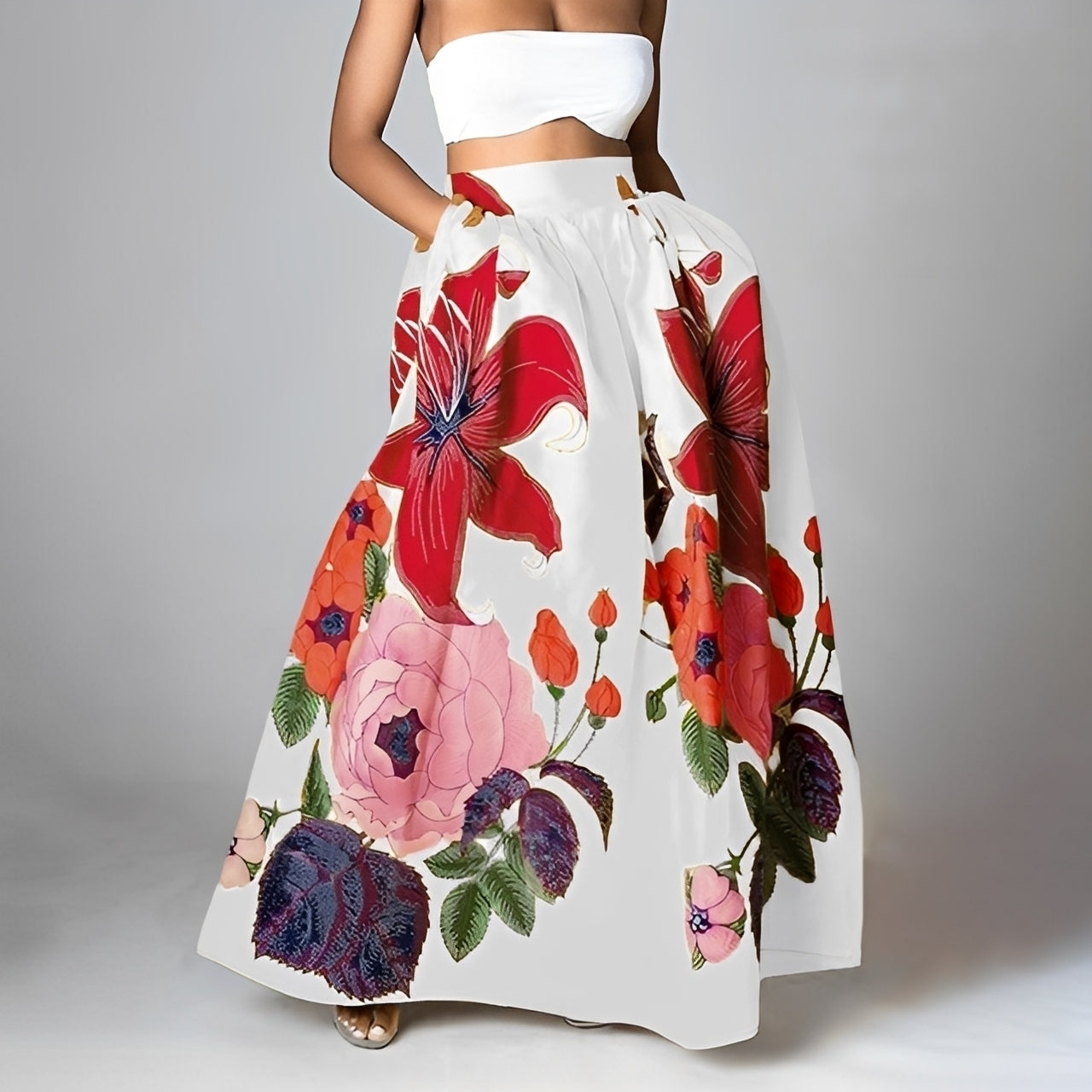 Jessica - Jupe bohème chic à taille haute pour femmes