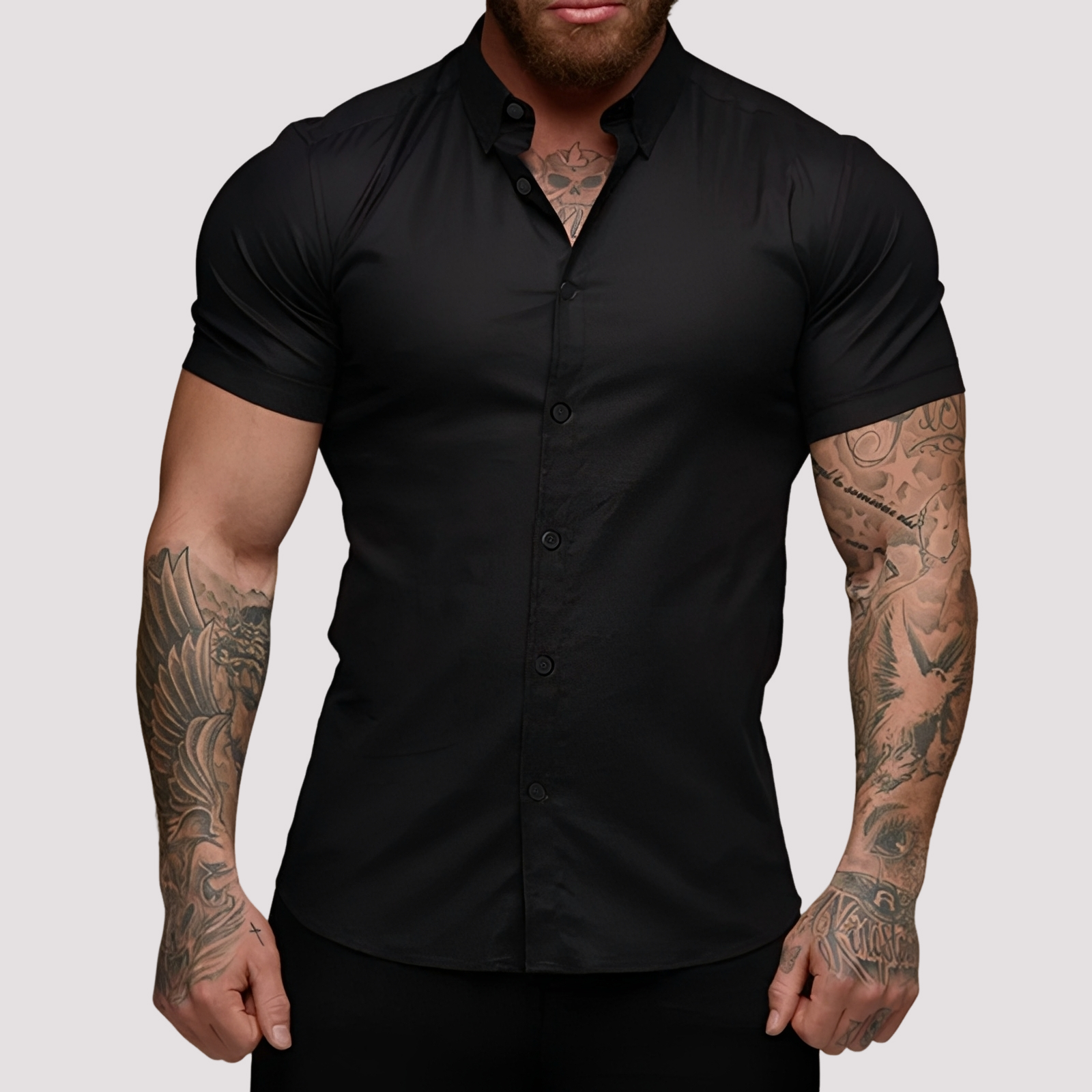 Oscar - Chemise ajustée manches courtes pour homme