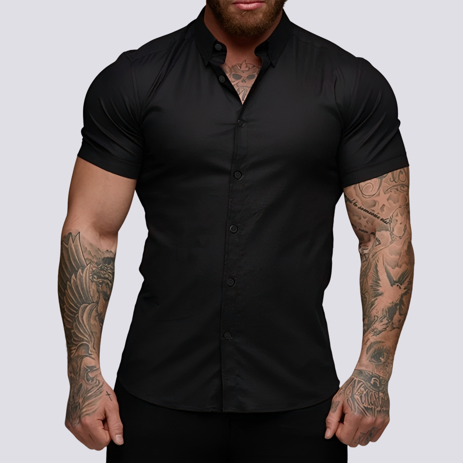 Lukas - Chemise à col réglable