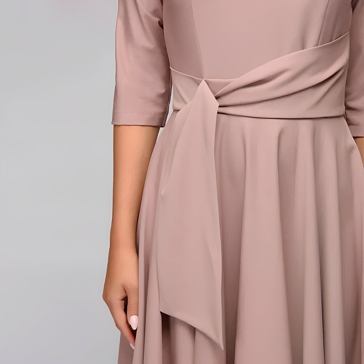 Sameer - Robe midi simple et décontractée