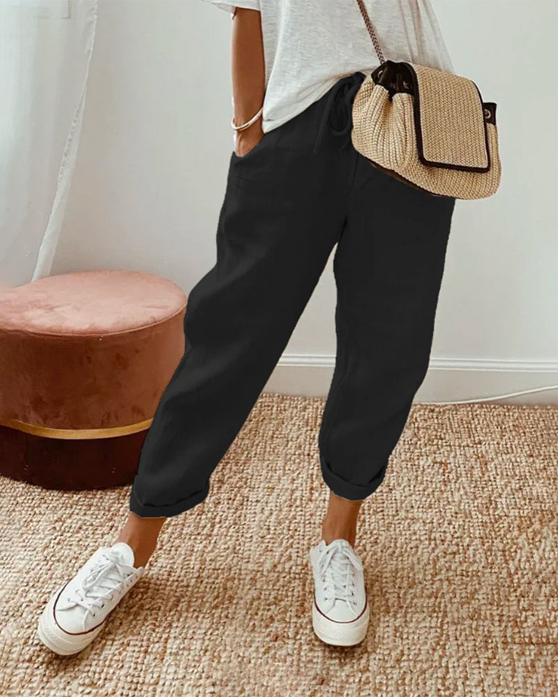 Mel - Pantalon d'Été au Style Moderne