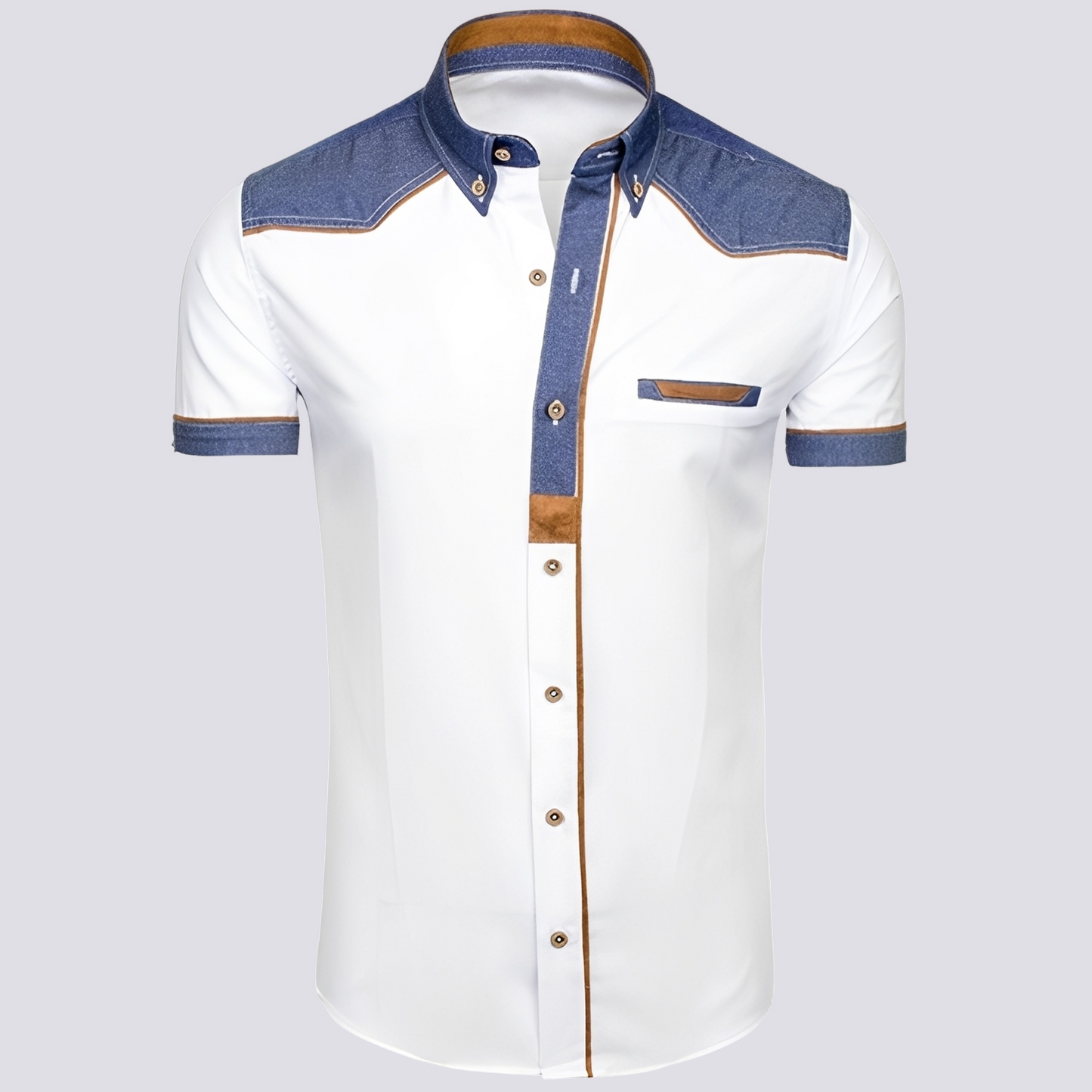 Frank - Polo élégant en denim pour femmes