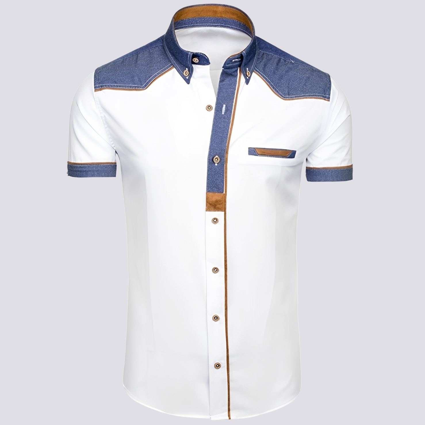Frank - Polo élégant en denim pour femmes