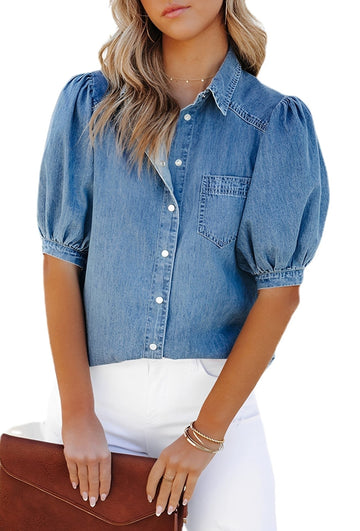 Mila - Chemise Jean Sophistiquée