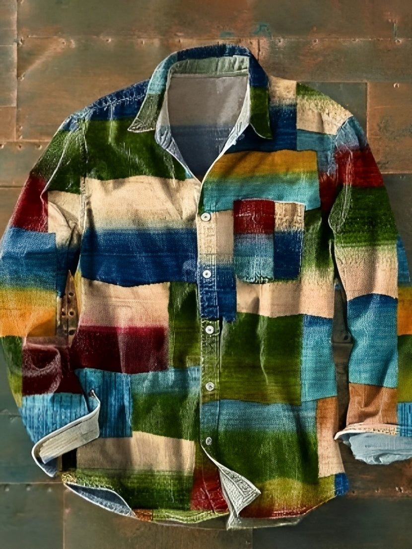 Charles – Chemise homme longue – Vintage et colorée