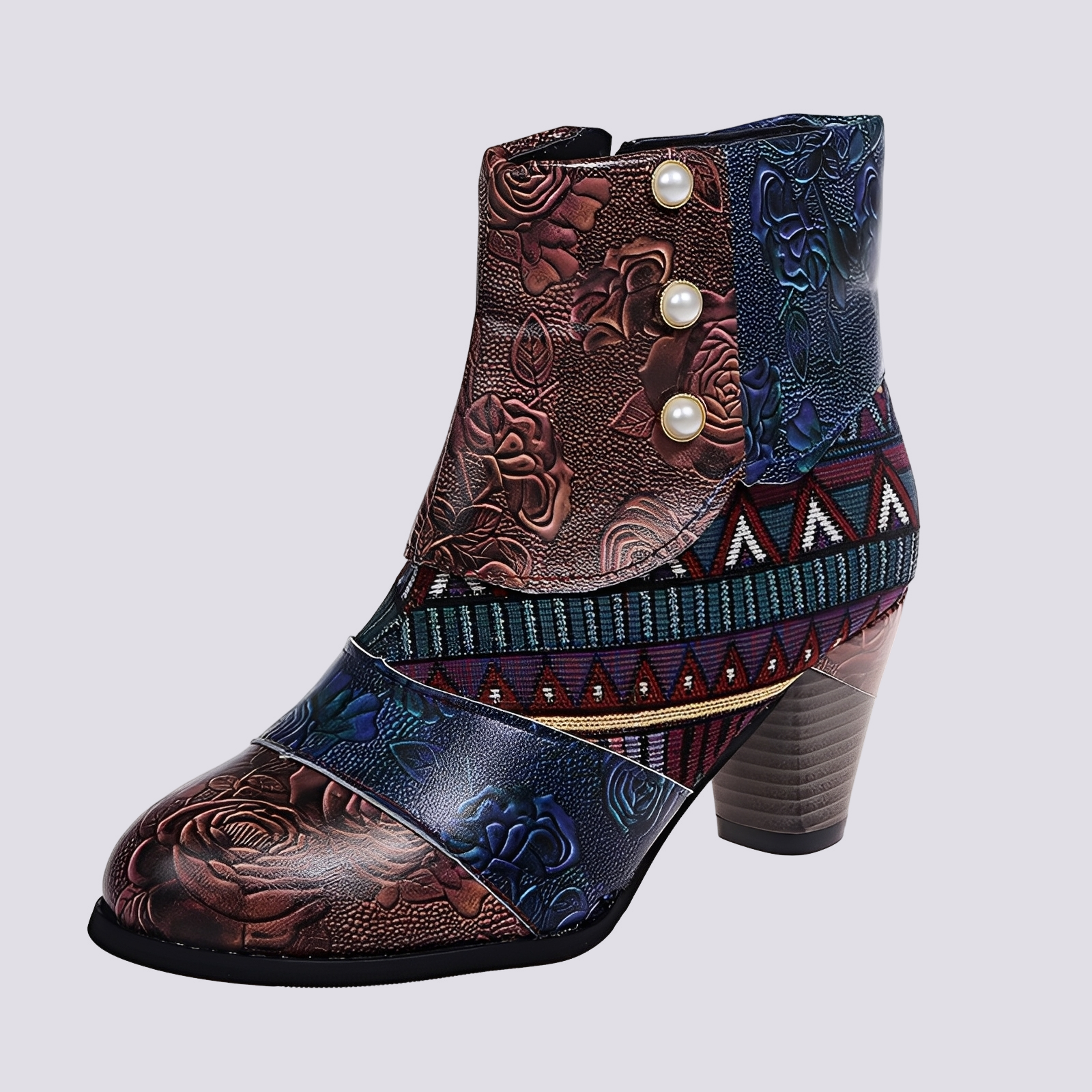 Emma - Bottes bohèmes aux multiples couleurs
