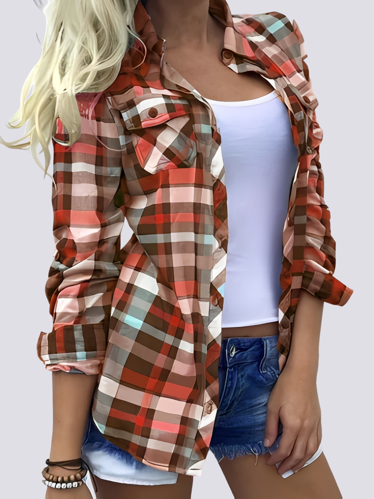 Charlotte - Chemise longue aux teintes éclatantes