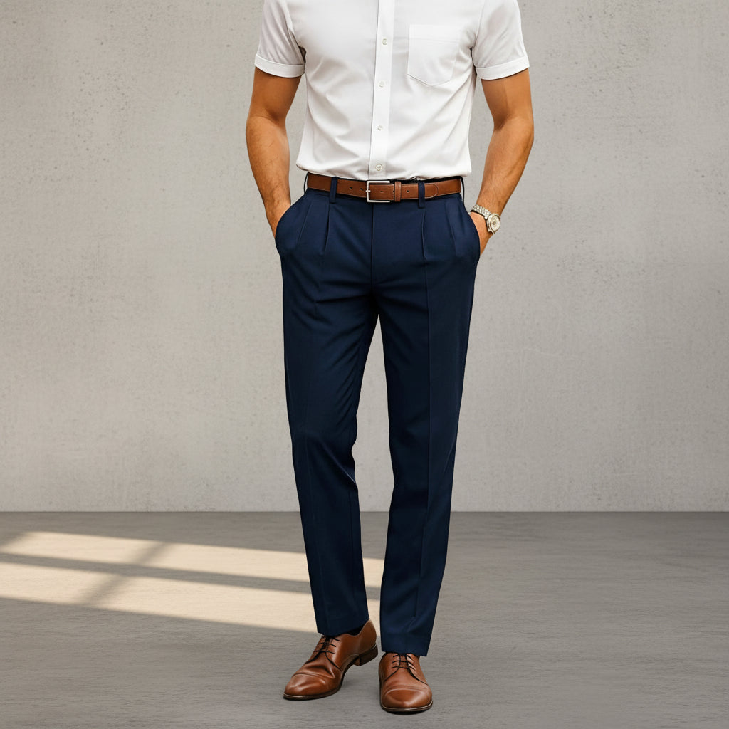 Brandon - Pantalons Droits Sophistiqués