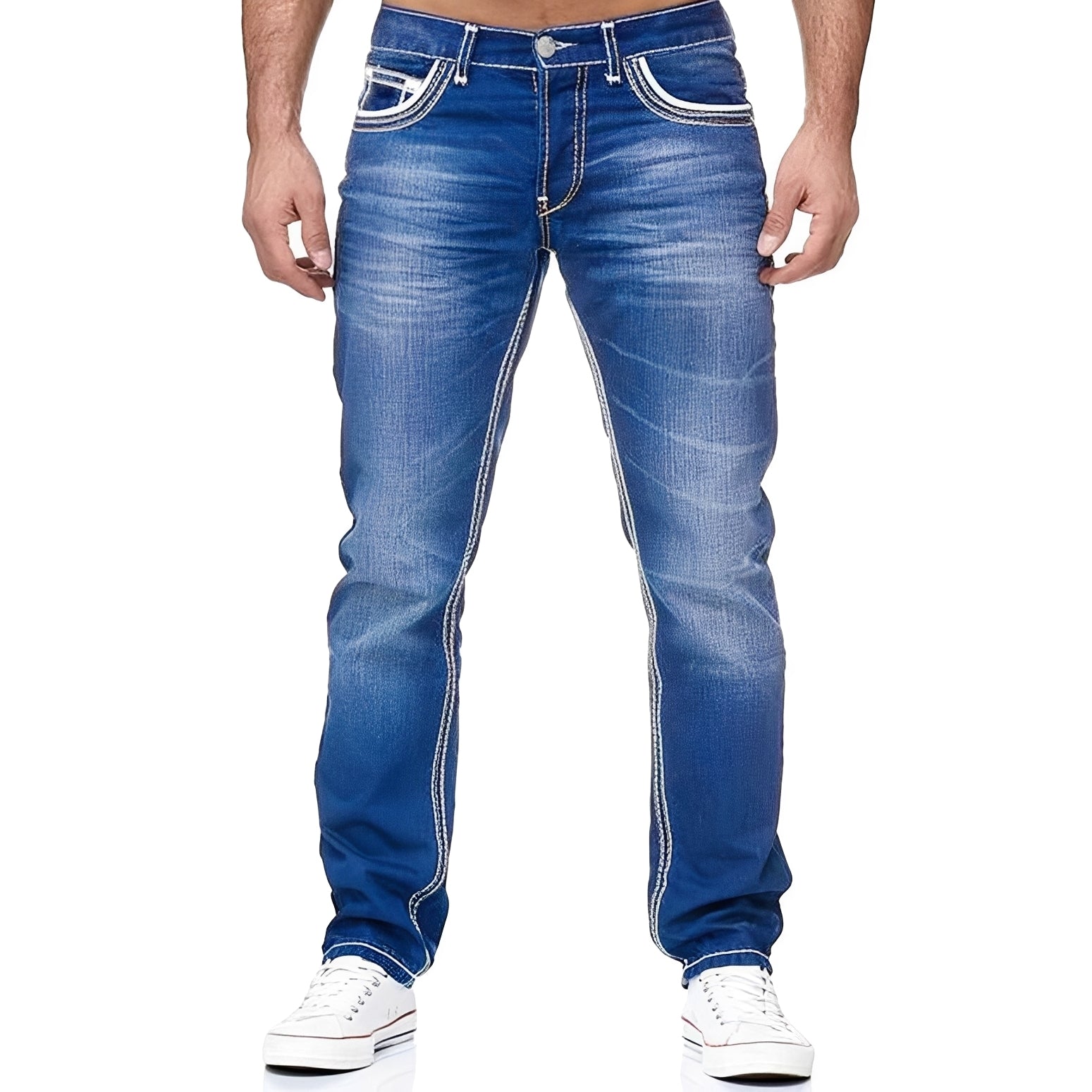 Andy - Jean homme élégant avec style vieilli